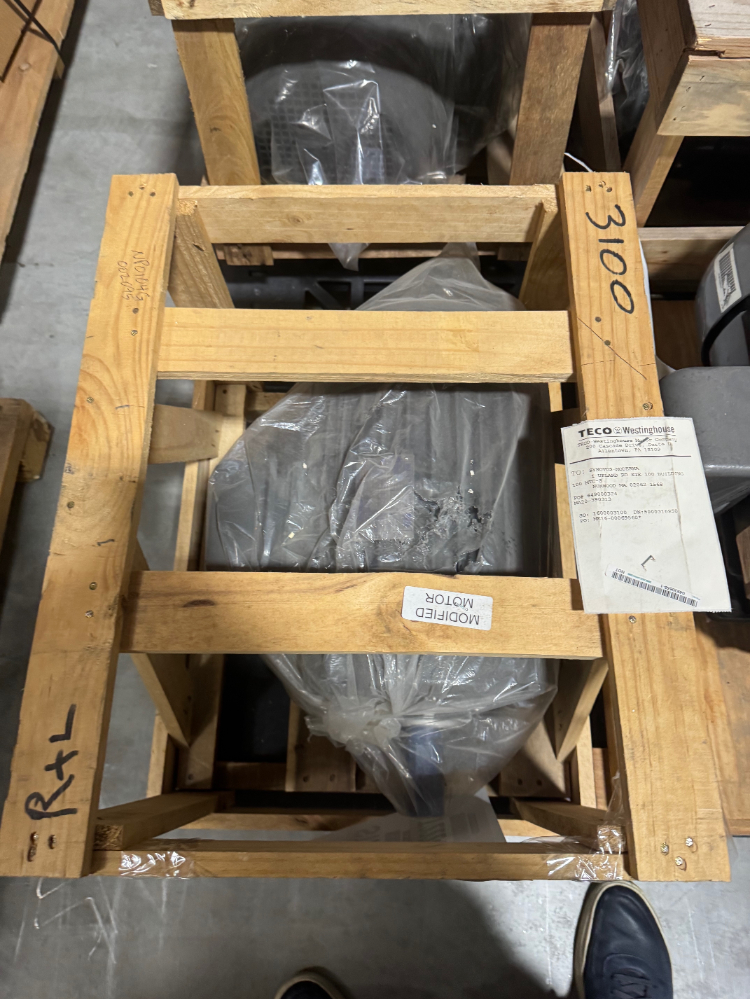 Image of Unused Teco Westinghouse Max-PE Inverter Duty Motor